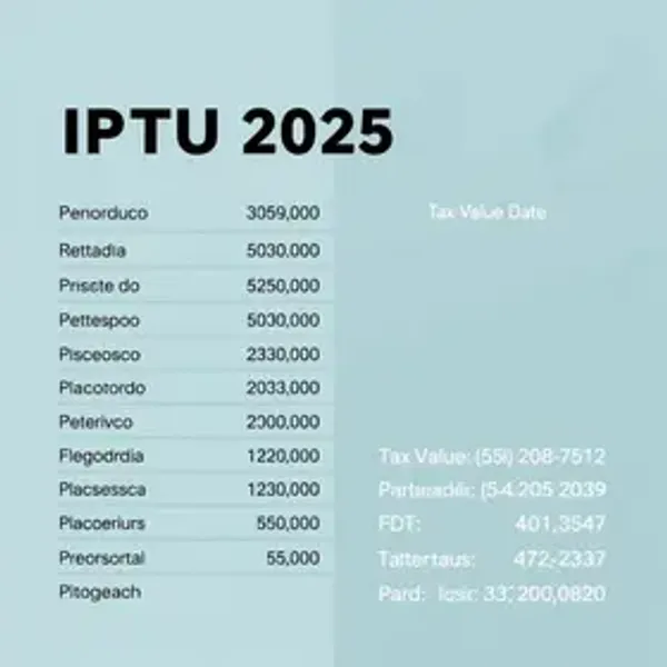 IPTU Caxias 2025: Valor, Data, Reajuste e Vencimento