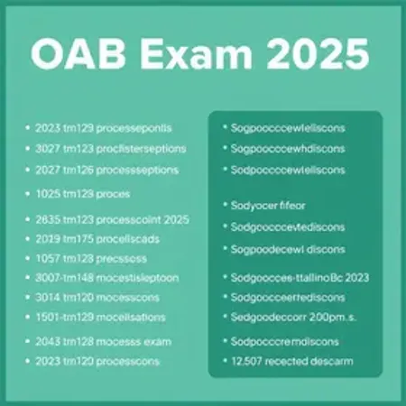Exame OAB 2025: Inscrição, Calendário e Data